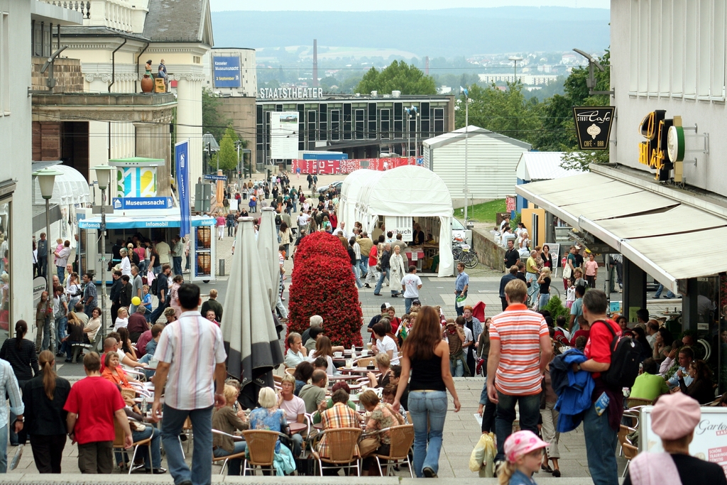 Die Treppenstraße in der Kasseler Innenstadt