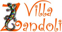Logo der Villa Zandoli mit Gecko